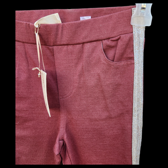 Mia Joy Joyfolie Fyfe Jegging Girls Size 14 Rust Skinny Rose Gold Glitter NWT - Picture 11 of 11
